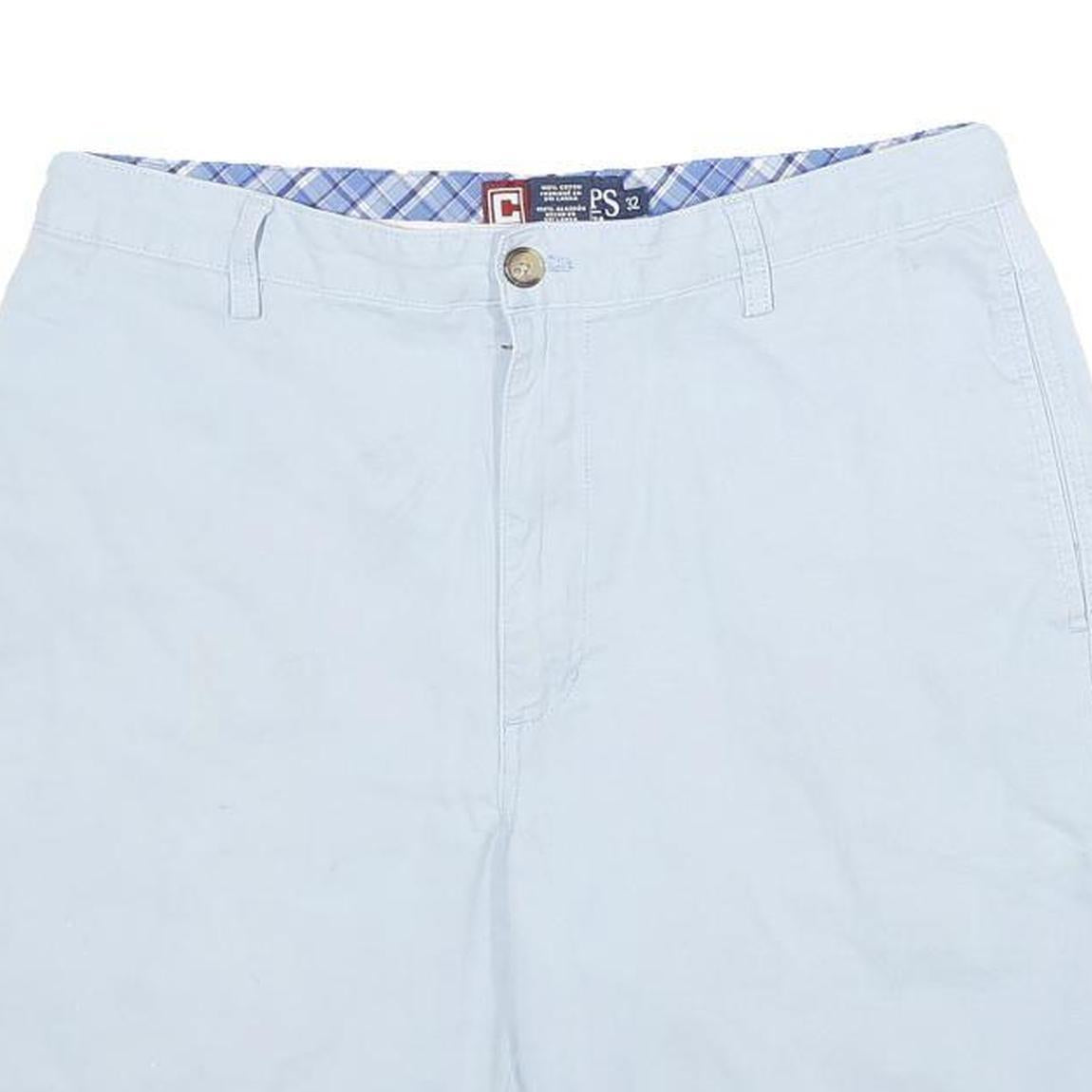 CHAPS Mens Shorts Blue Casual Plain M W32 Classic Cotton Summer