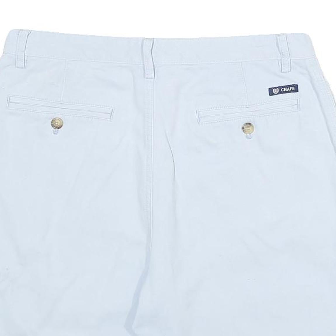 CHAPS Mens Shorts Blue Casual Plain M W32 Classic Cotton Summer
