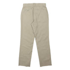 DICKIES Womens Classic Beige Straight Trousers W30 L30 Workwear Zip Closure