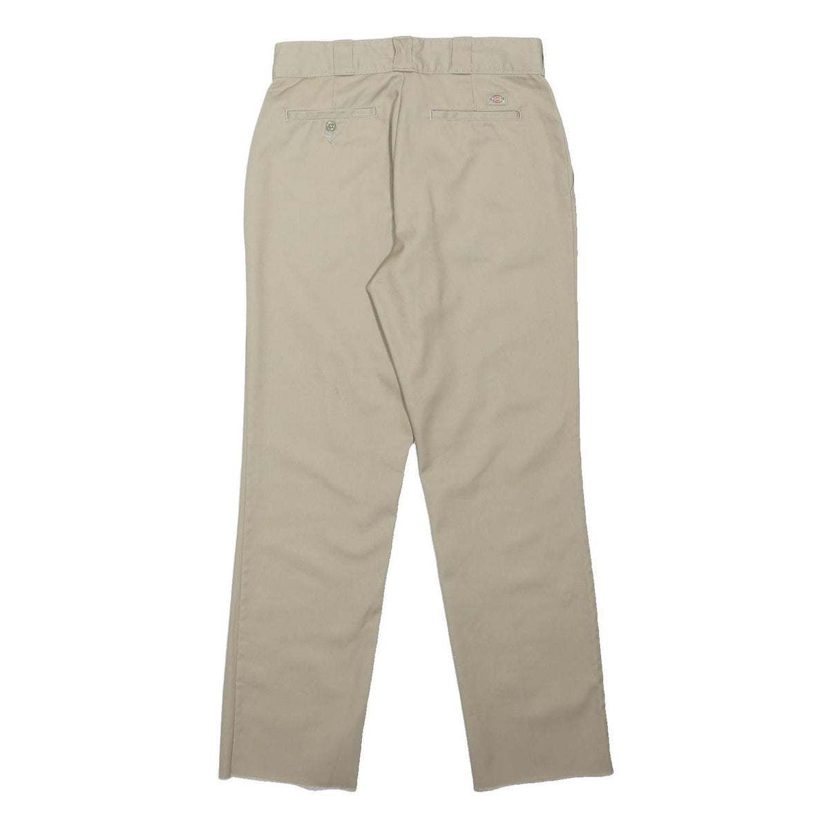 DICKIES Womens Classic Beige Straight Trousers W30 L30 Workwear Zip Closure