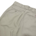DICKIES Womens Classic Beige Straight Trousers W30 L30 Workwear Zip Closure
