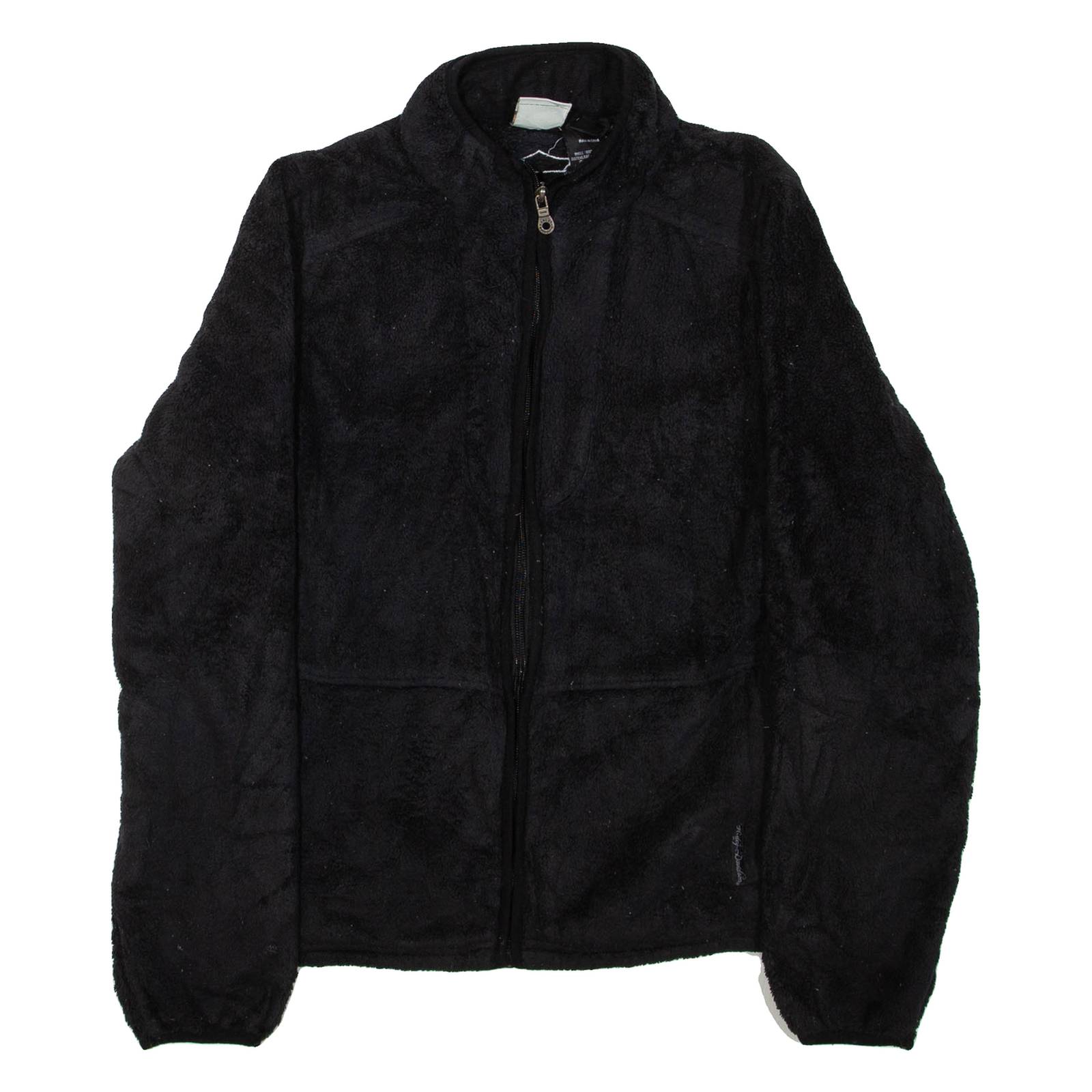 Womens Fleece Black High Neck L