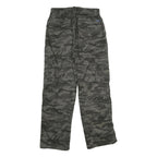 GOSDENIM Mens Camouflage Regular Fit Straight Cargo Trousers W26 L28 Drawstring