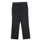 LAUREN RALPH LAUREN Womens Black Regular Fit Straight Cotton Blend Trousers W32