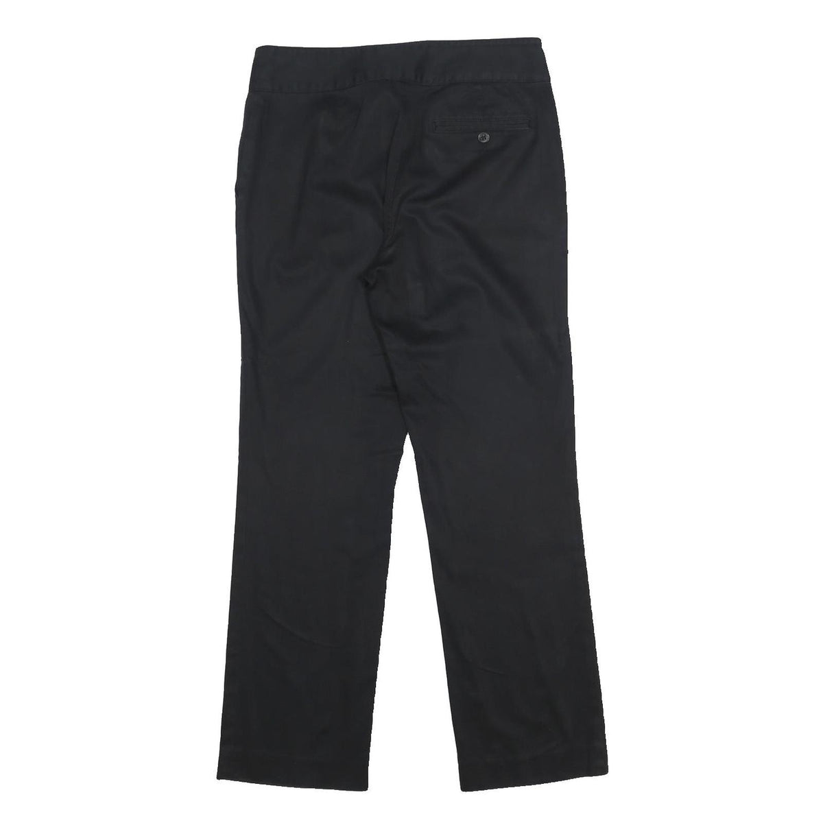 LAUREN RALPH LAUREN Womens Black Regular Fit Straight Cotton Blend Trousers W32