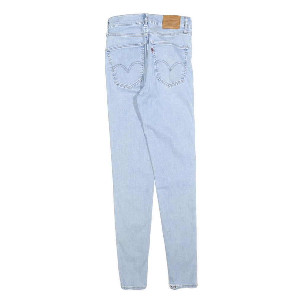 LEVI'S Womens Slim Light Blue Denim Jeans W26 L30 Classic Zip Pocket Detail