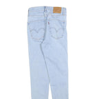 LEVI'S Womens Slim Light Blue Denim Jeans W26 L30 Classic Zip Pocket Detail
