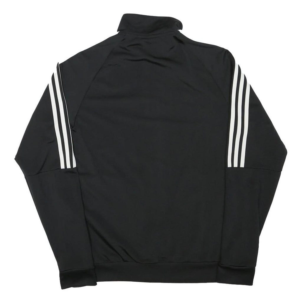 ADIDAS Mens Black Classic Zip Jacket XS Polyester Blend Plain Track Top