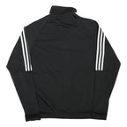 ADIDAS Mens Black Classic Zip Jacket XS Polyester Blend Plain Track Top