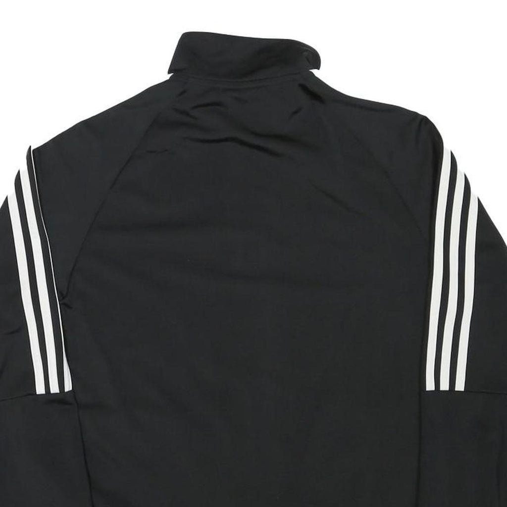 ADIDAS Mens Black Classic Zip Jacket XS Polyester Blend Plain Track Top
