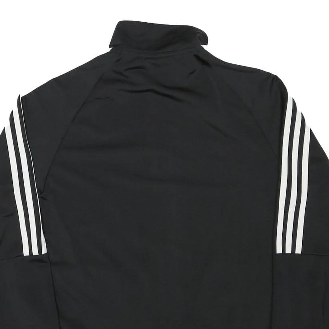 ADIDAS Mens Black Classic Zip Jacket XS Polyester Blend Plain Track Top