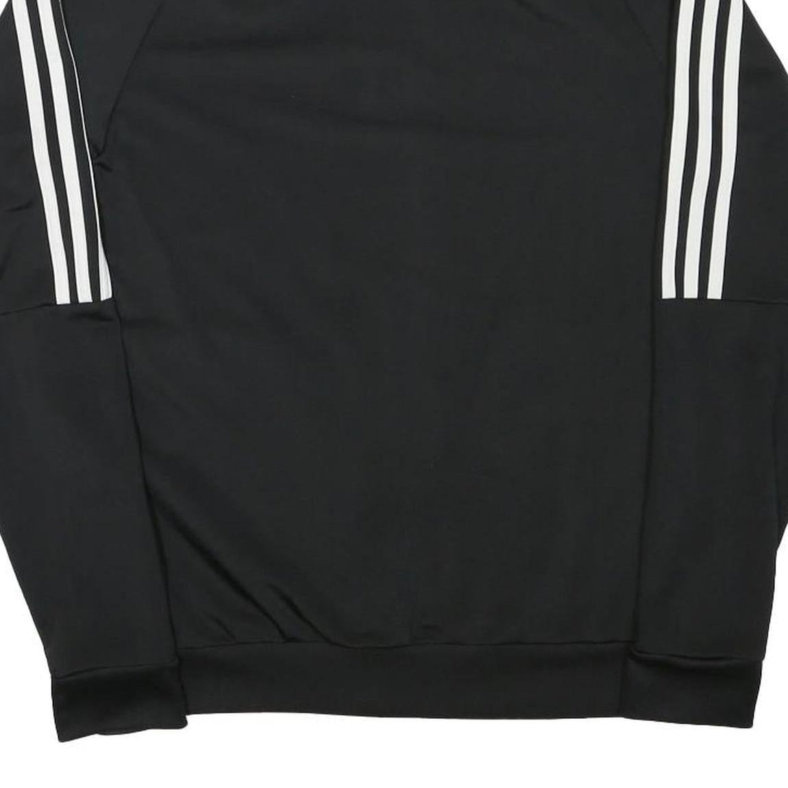 ADIDAS Mens Black Classic Zip Jacket XS Polyester Blend Plain Track Top