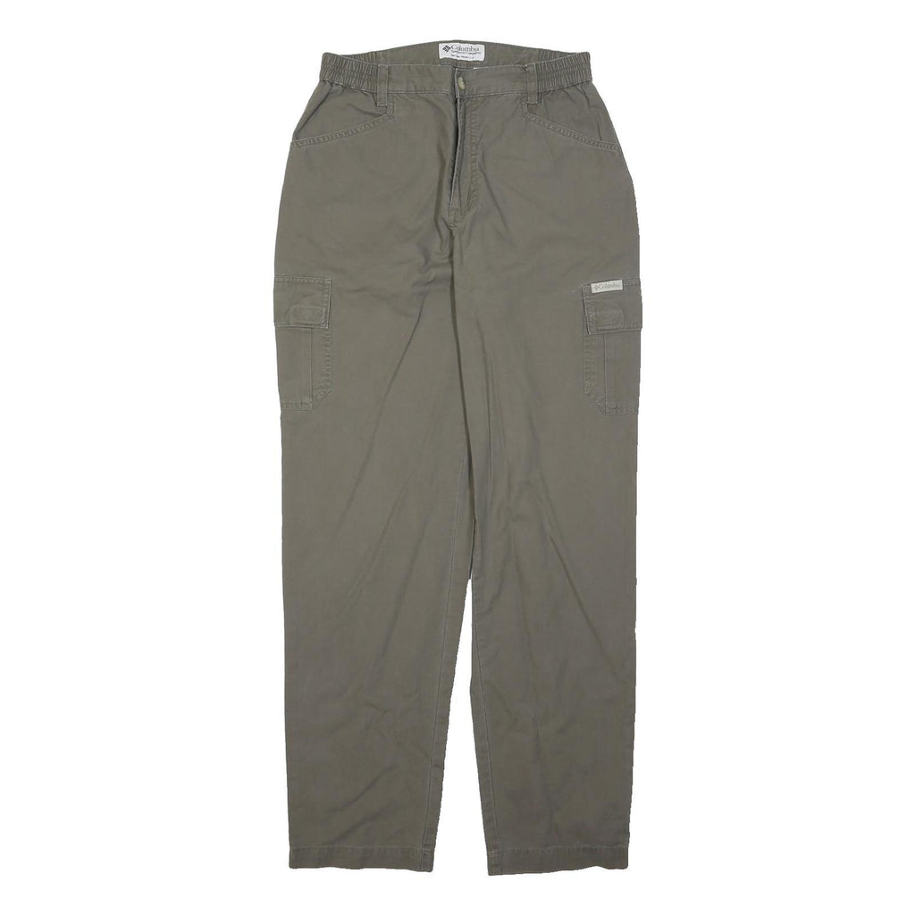 COLUMBIA Womens Cotton Blend Regular Straight Trousers W28 L31 Outdoor Cargo