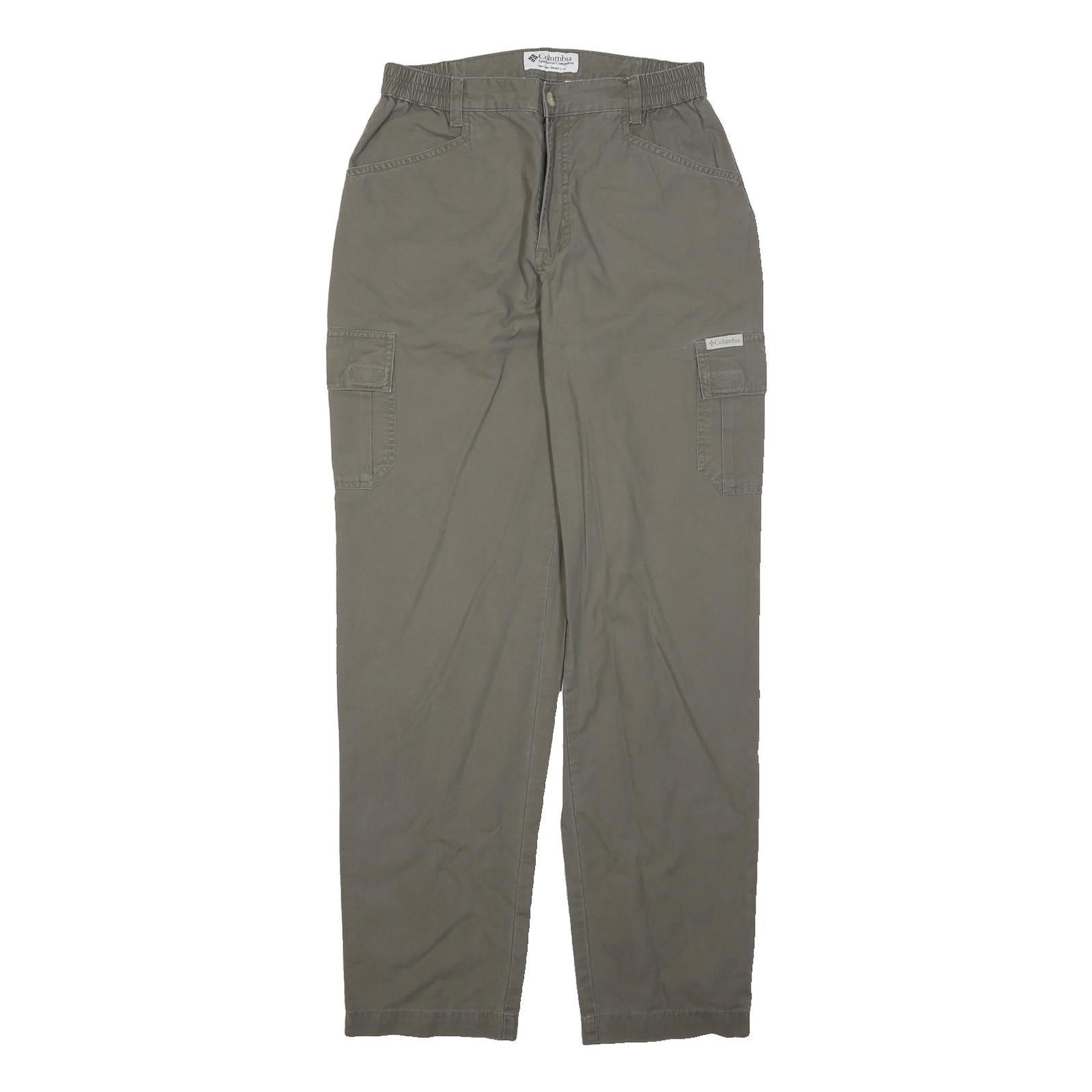 COLUMBIA Womens Cotton Blend Regular Straight Trousers W28 L31 Outdoor Cargo