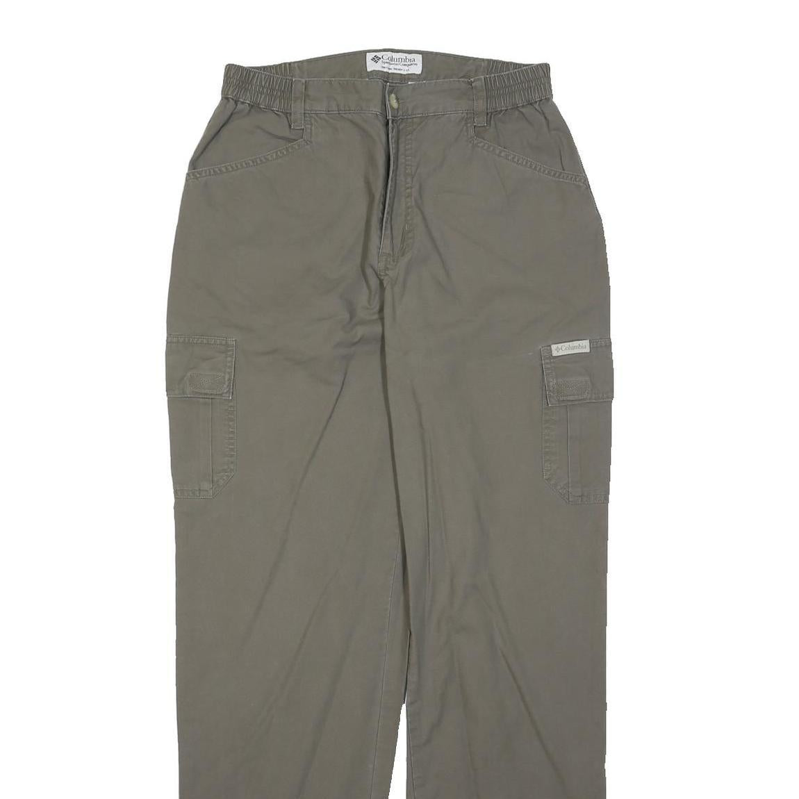 COLUMBIA Womens Cotton Blend Regular Straight Trousers W28 L31 Outdoor Cargo