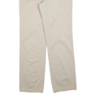EDDIE BAUER Womens Cotton Blend Beige Regular Fit Straight Leg Trousers W30 L32