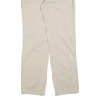 EDDIE BAUER Womens Cotton Blend Beige Regular Fit Straight Leg Trousers W30 L32