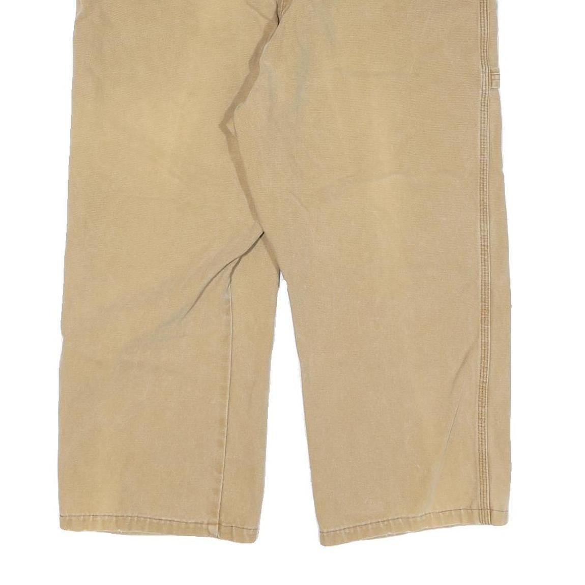 DICKIES Mens Jeans Beige Relaxed Straight Denim Medium W38 L22 Workwear Pants