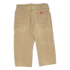DICKIES Mens Jeans Beige Relaxed Straight Denim Medium W38 L22 Workwear Pants
