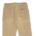 DICKIES Mens Jeans Beige Relaxed Straight Denim Medium W38 L22 Workwear Pants