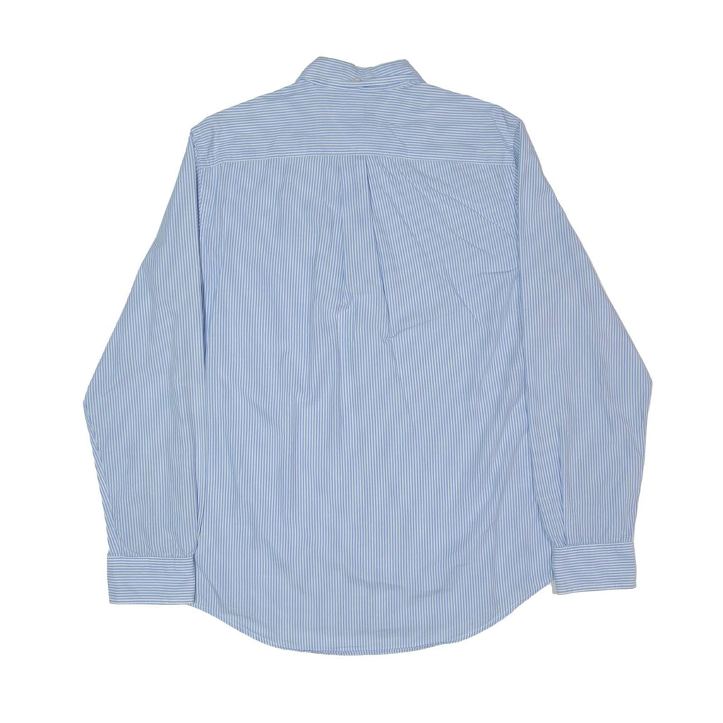 TOMMY HILFIGER Mens Shirt Blue Striped Long Sleeve S