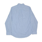 TOMMY HILFIGER Mens Shirt Blue Striped Long Sleeve S