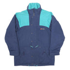 BERGHAUS Mens Blue & Green Outdoor Jacket XL Polyester Blend Woven Colourblock