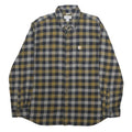 CARHARTT Mens Green & Black Check Shirt L Cotton Blend Casual Long Sleeve