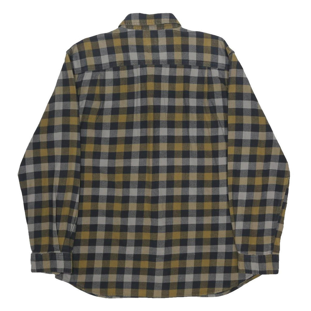 CARHARTT Mens Green & Black Check Shirt L Cotton Blend Casual Long Sleeve