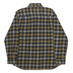 CARHARTT Mens Green & Black Check Shirt L Cotton Blend Casual Long Sleeve