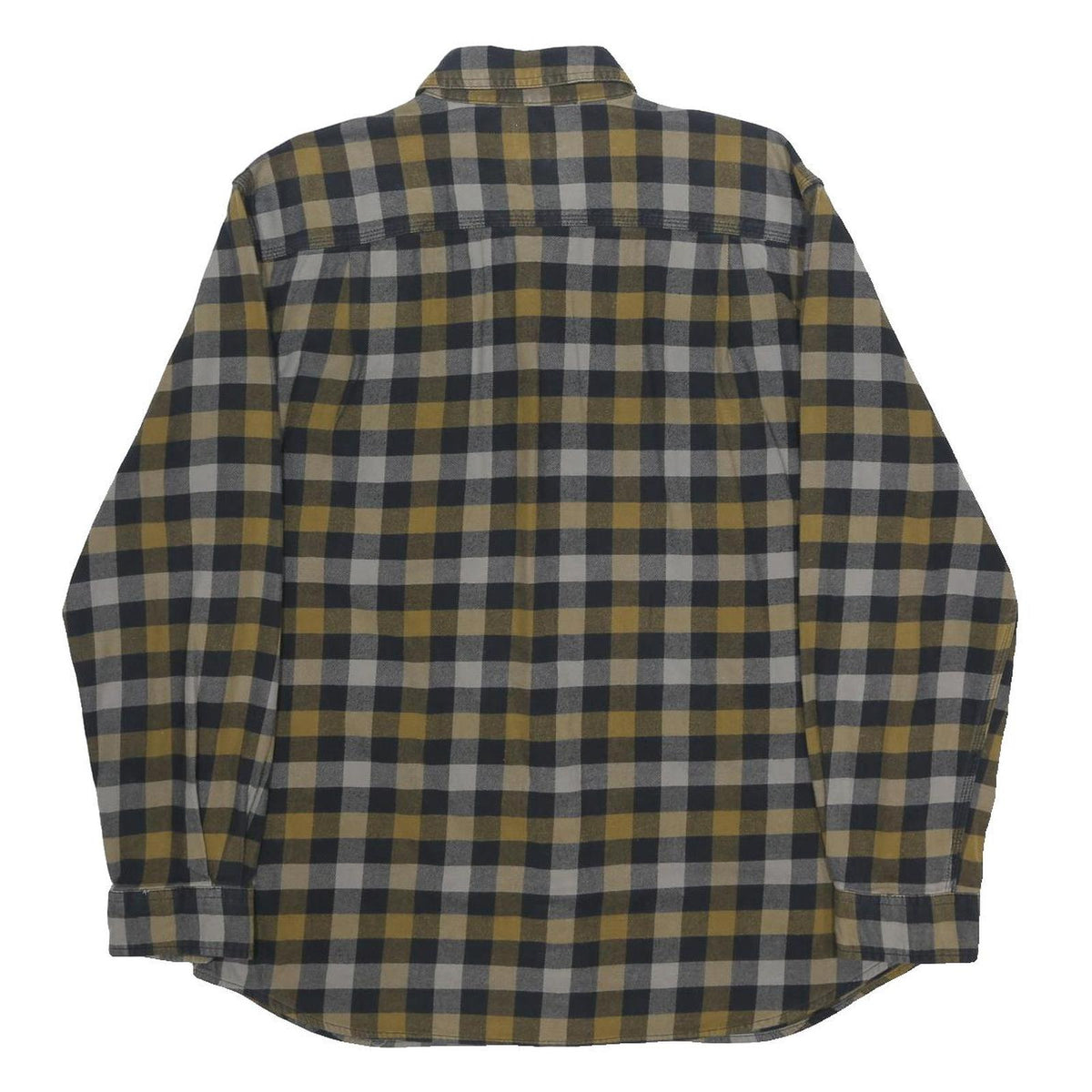 CARHARTT Mens Green & Black Check Shirt L Cotton Blend Casual Long Sleeve