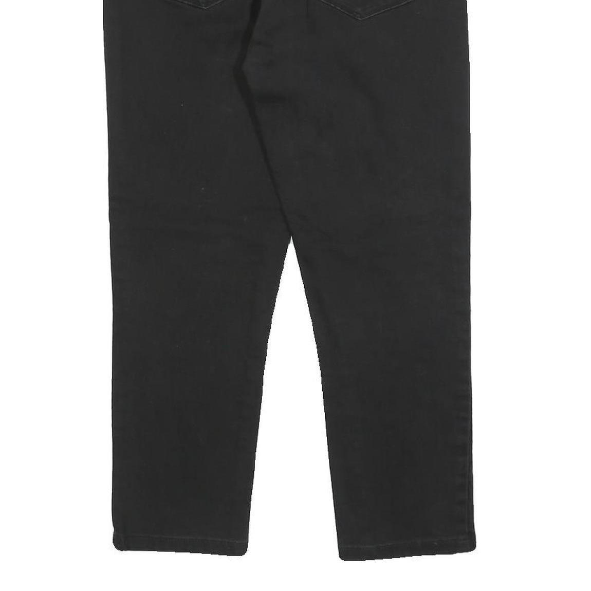 LEVI'S Womens Slim Black Denim Jeans Cotton Blend Zip W26 L23 Stylish Fit