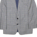 ARTHUR BELL Mens Black & White Check Jacket M Wool Blend Button Closure Classic
