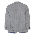 ARTHUR BELL Mens Black & White Check Jacket M Wool Blend Button Closure Classic