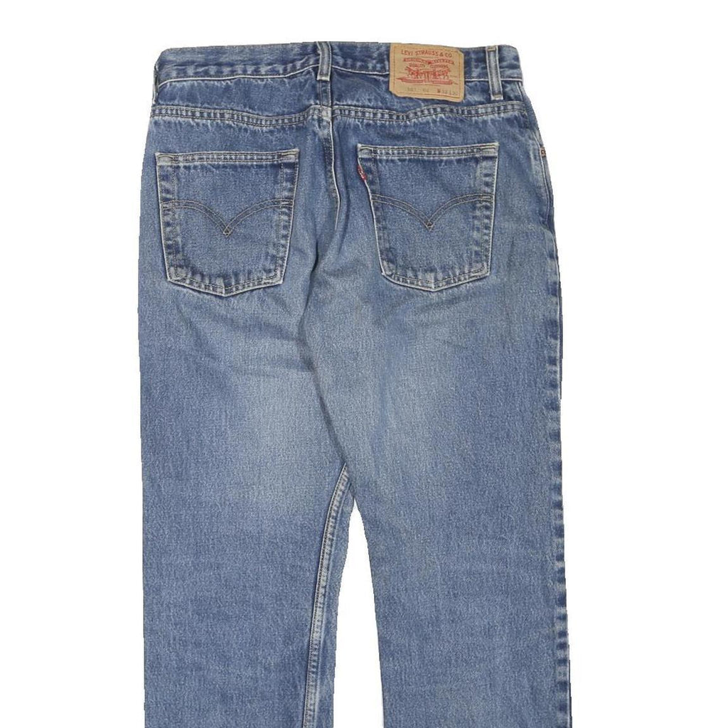 LEVI'S 581 06 Mens Jeans Blue Regular Straight Denim Medium W32 L30 Classic Fit