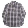 CARHARTT Mens Blue & Red Checked Cotton Blend Shirt M Long Sleeve Casual
