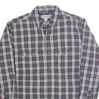 CARHARTT Mens Blue & Red Checked Cotton Blend Shirt M Long Sleeve Casual