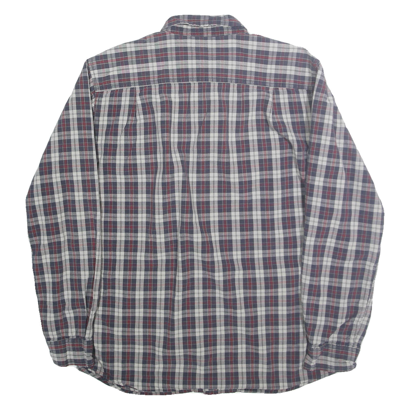 CARHARTT Mens Blue & Red Checked Cotton Blend Shirt M Long Sleeve Casual