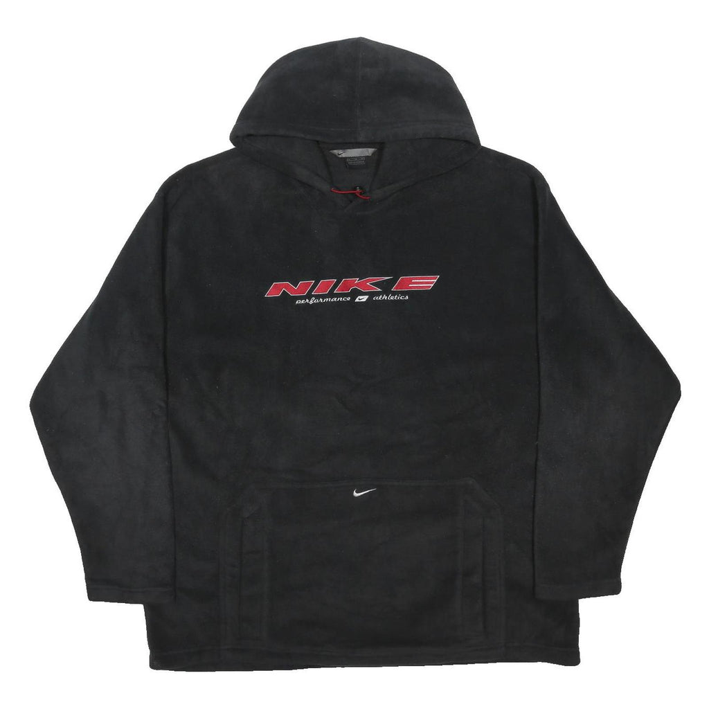 NIKE Mens Black Hoodie XL Polyester Blend Pullover Hooded Sweatshirt
