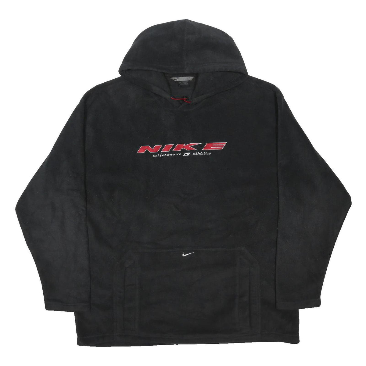 NIKE Mens Black Hoodie XL Polyester Blend Pullover Hooded Sweatshirt