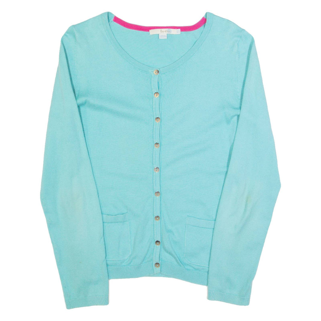 WHITE STUFF Womens Cardigan Blue Tight Knit UK 8