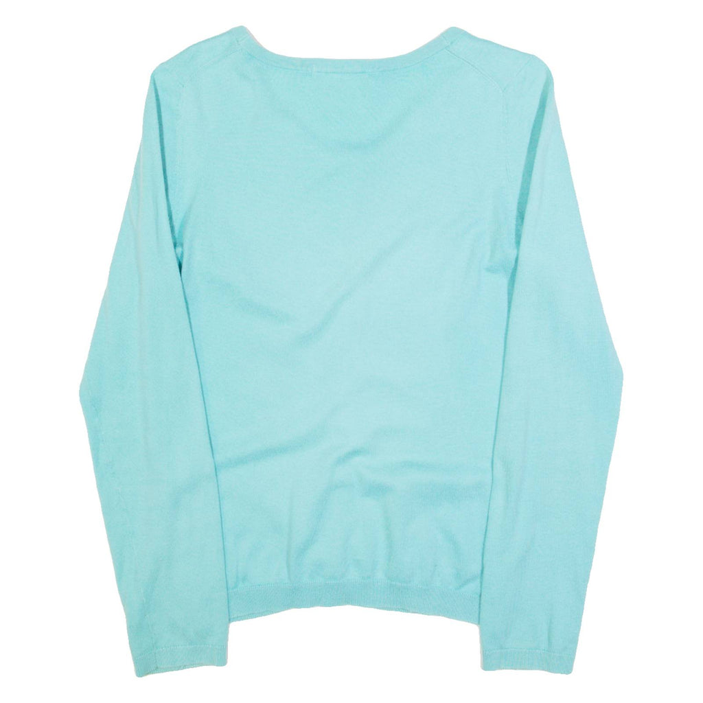 WHITE STUFF Womens Cardigan Blue Tight Knit UK 8