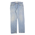 LEVI'S Mens Jeans Blue Regular Straight Denim Medium W34 L32 Classic Zip Closure