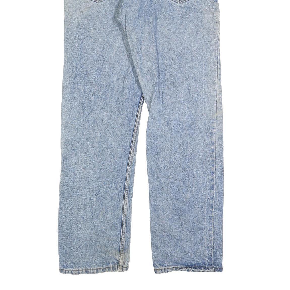 LEVI'S Mens Jeans Blue Regular Straight Denim Medium W34 L32 Classic Zip Closure