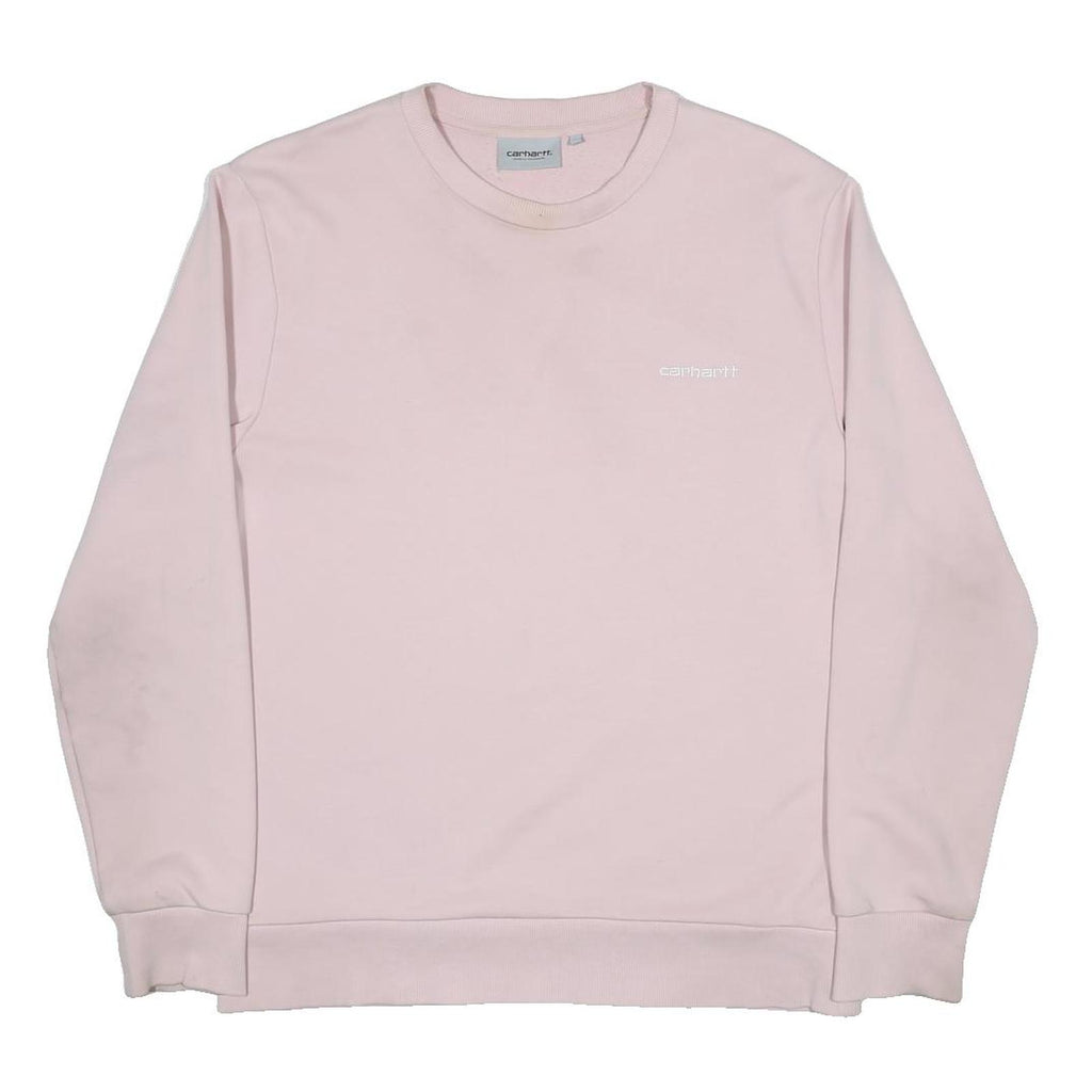 CARHARTT WIP Womens Pink Sweatshirt Crew Neck M Lightweight Polycotton