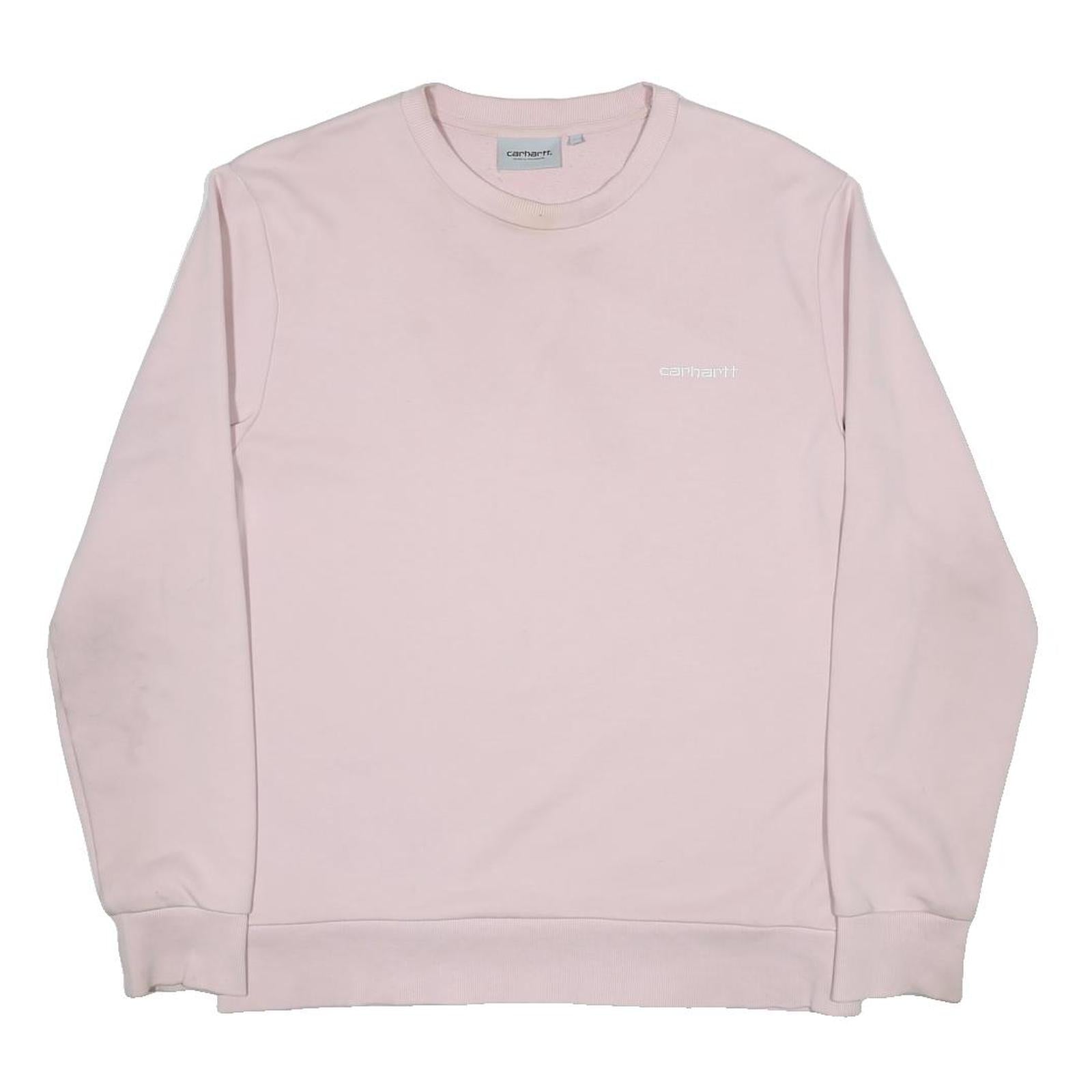 CARHARTT WIP Womens Pink Sweatshirt Crew Neck M Lightweight Polycotton