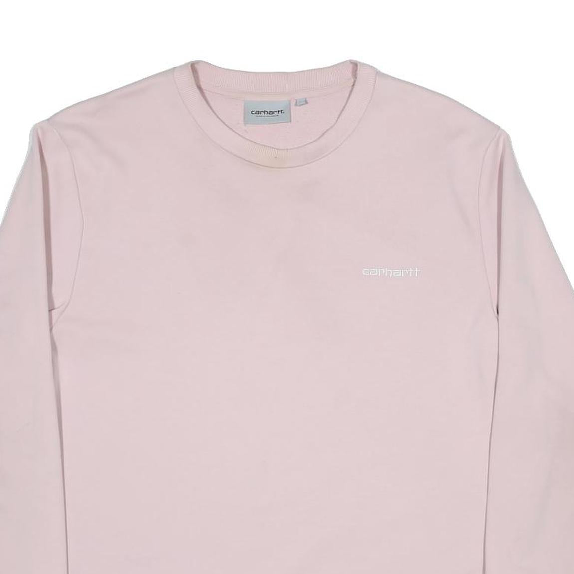 CARHARTT WIP Womens Pink Sweatshirt Crew Neck M Lightweight Polycotton