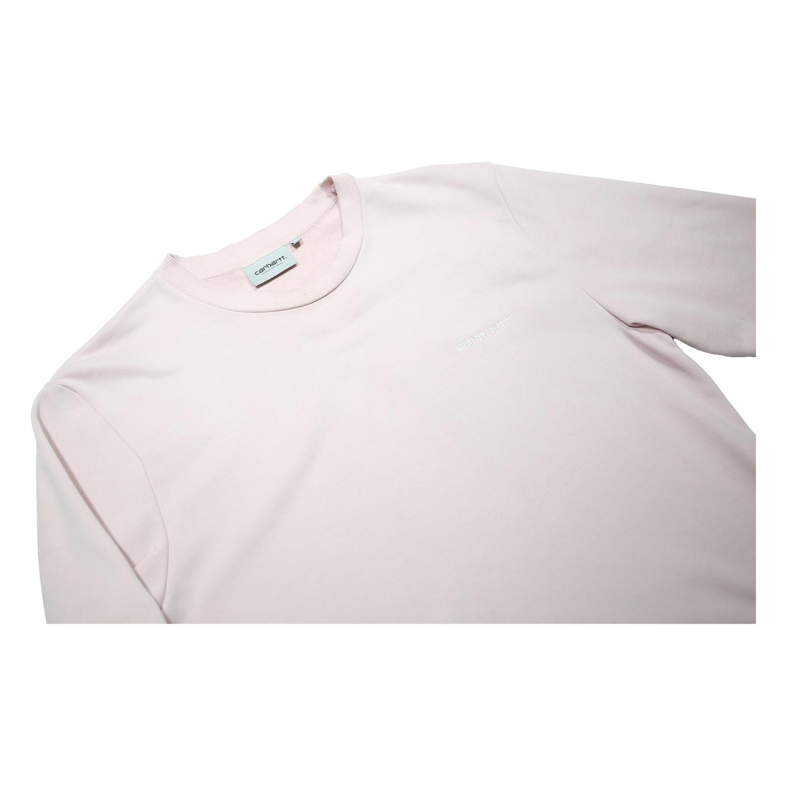 CARHARTT WIP Womens Pink Sweatshirt Crew Neck M Lightweight Polycotton