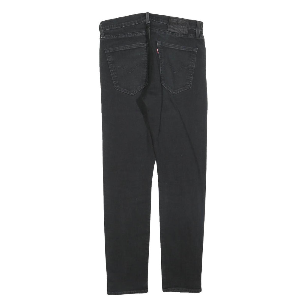 LEVI'S 512 BIG E Mens Slim Black Denim Medium W32 L32 Slim Fit Jeans