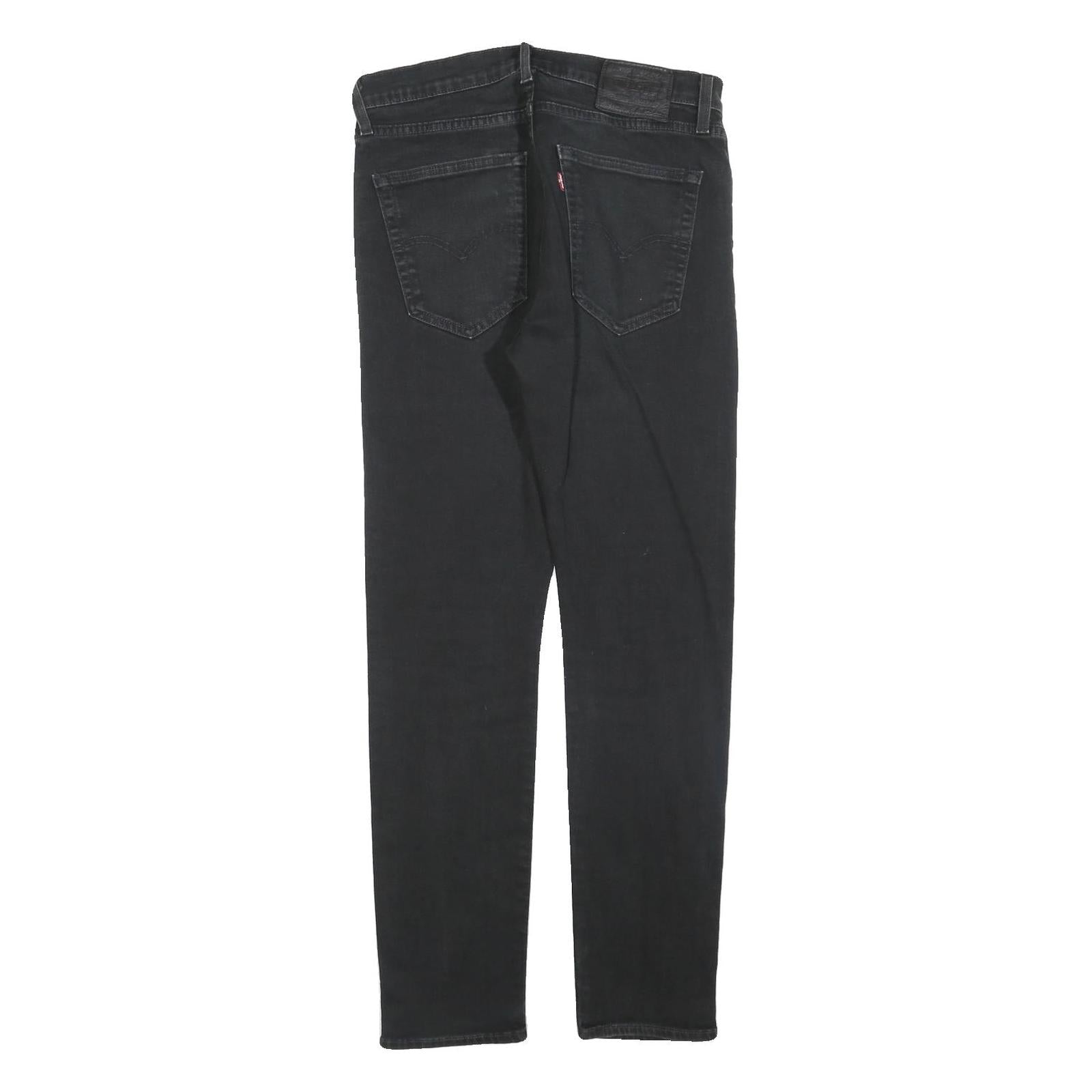 LEVI'S 512 BIG E Mens Slim Black Denim Medium W32 L32 Slim Fit Jeans